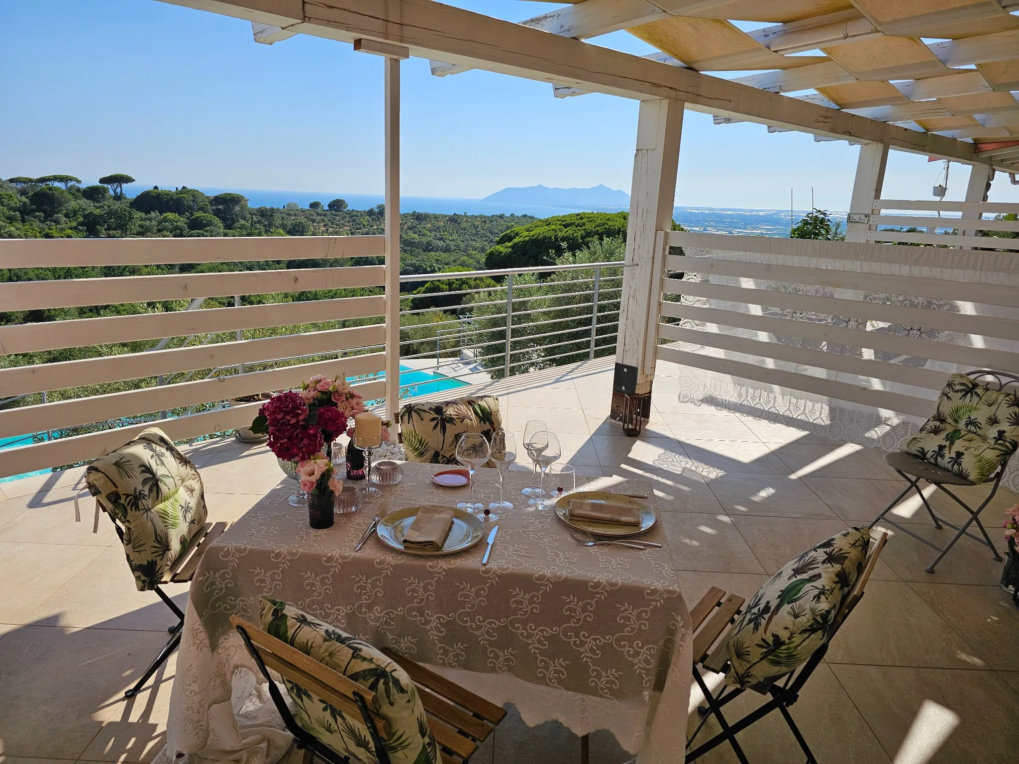 Terrazza panoramica vista mare Villa Letizia